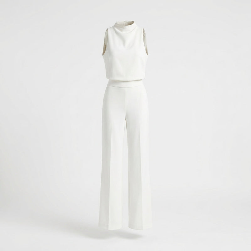 Ava | Women's High Neck Sleeveless Two-Piece Pant Set