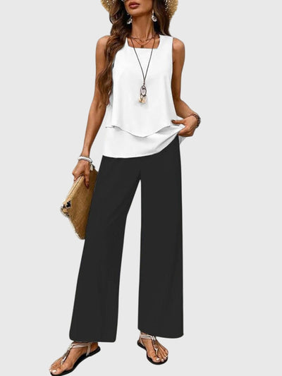 Leila | Women's Wide Leg Pant Set