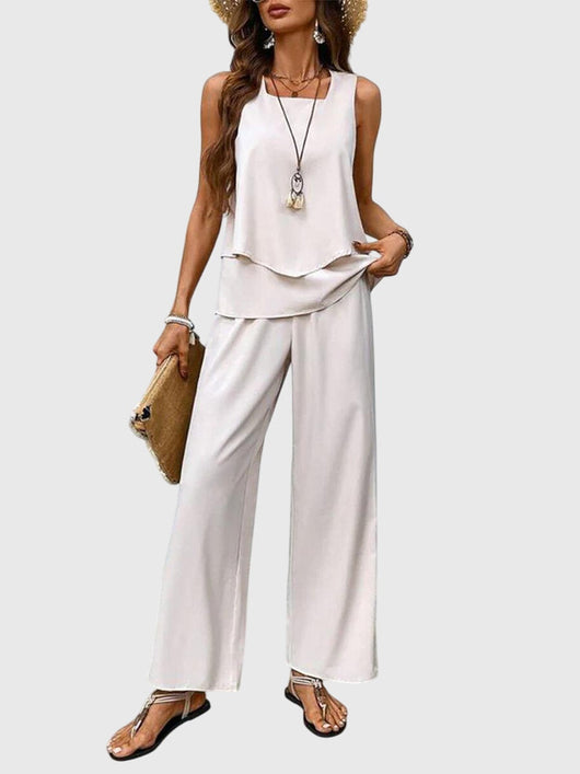 Leila | Women's Wide Leg Pant Set
