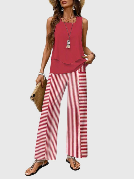 Leila | Women's Wide Leg Pant Set
