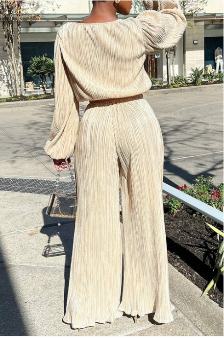 Pam | Women's Wide Leg Two-Piece Set