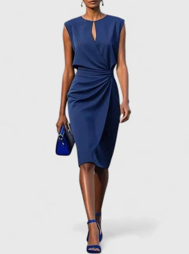 Valerie | Women's Sleeveless Wrap Midi Dress